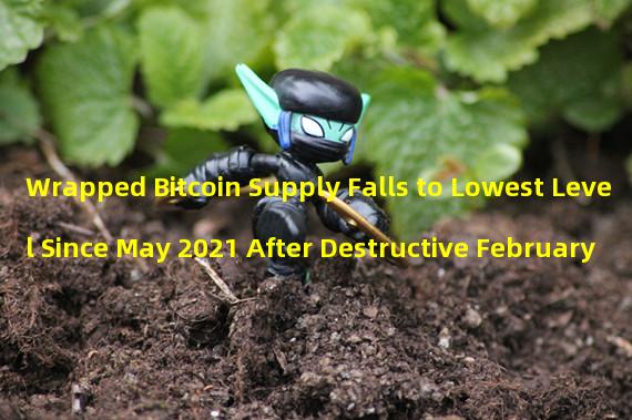 Wrapped Bitcoin Supply Falls to Lowest Level Since May 2021 After Destructive February