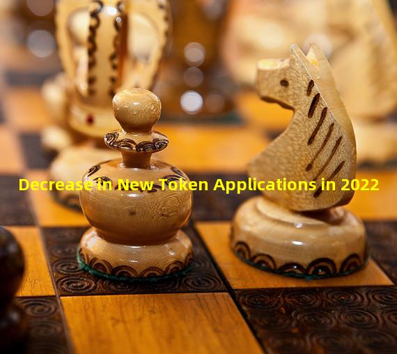 Decrease in New Token Applications in 2022