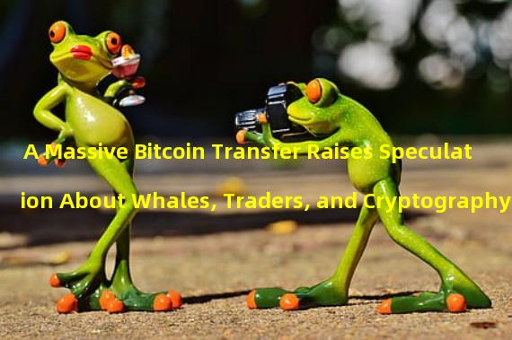 A Massive Bitcoin Transfer Raises Speculation About Whales, Traders, and Cryptography