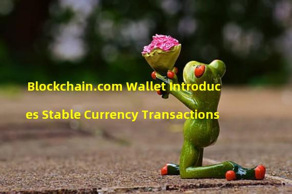 Blockchain.com Wallet Introduces Stable Currency Transactions