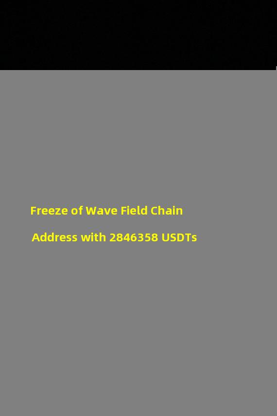 Freeze of Wave Field Chain Address with 2846358 USDTs