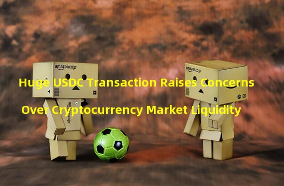 Huge USDC Transaction Raises Concerns Over Cryptocurrency Market Liquidity