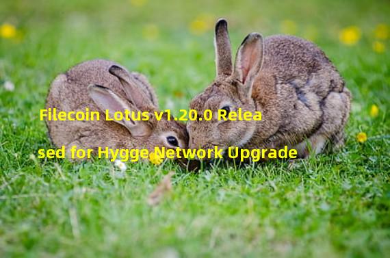 Filecoin Lotus v1.20.0 Released for Hygge Network Upgrade