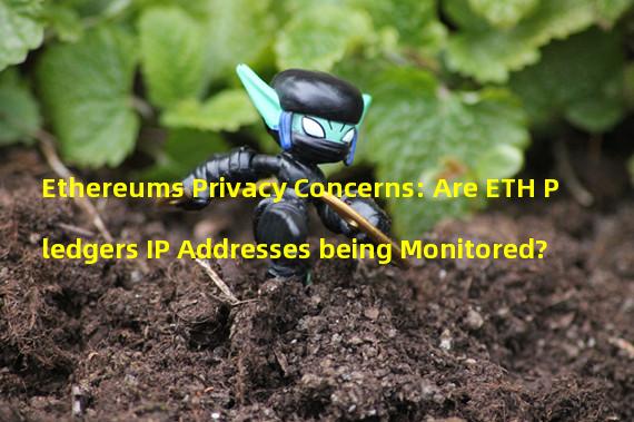 Ethereums Privacy Concerns: Are ETH Pledgers IP Addresses being Monitored?