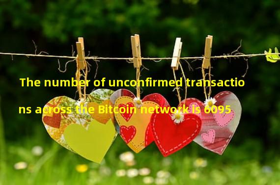 The number of unconfirmed transactions across the Bitcoin network is 6095