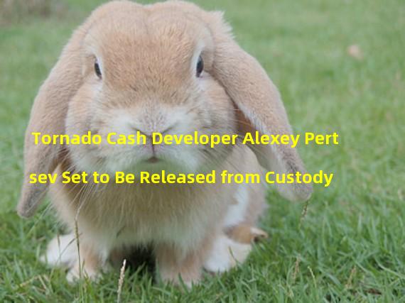Tornado Cash Developer Alexey Pertsev Set to Be Released from Custody