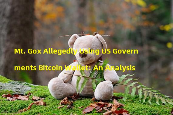 Mt. Gox Allegedly Using US Governments Bitcoin Wallet: An Analysis