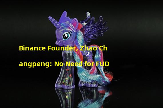 Binance Founder, Zhao Changpeng: No Need for FUD