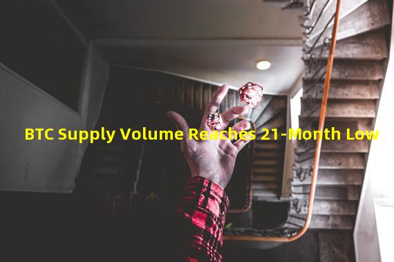 BTC Supply Volume Reaches 21-Month Low