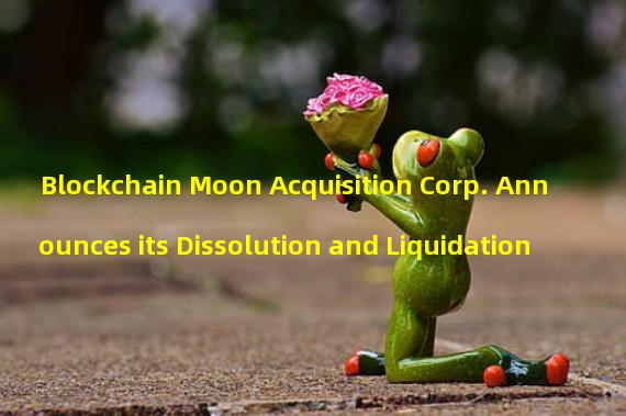 Blockchain Moon Acquisition Corp. Announces its Dissolution and Liquidation