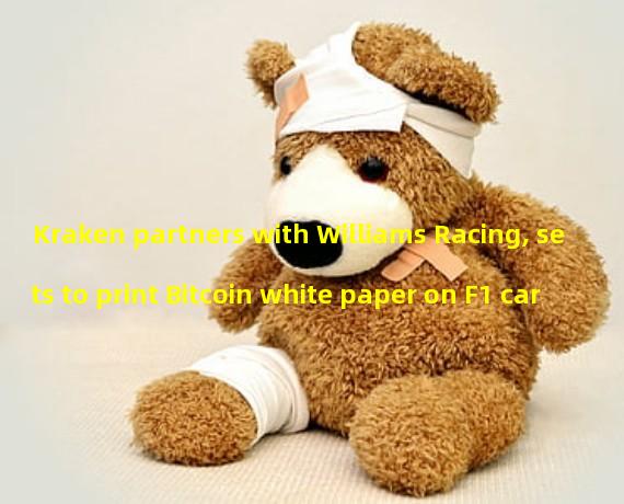 Kraken partners with Williams Racing, sets to print Bitcoin white paper on F1 car