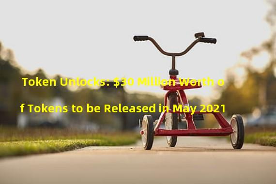 Token Unlocks: $30 Million Worth of Tokens to be Released in May 2021