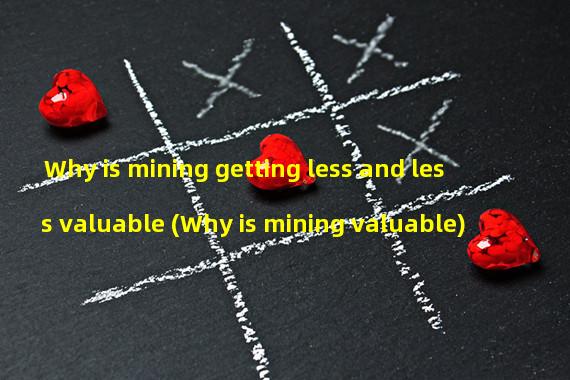 Why is mining getting less and less valuable (Why is mining valuable)